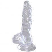 King Cock Clear Dildo Kiveksillä 13 cm