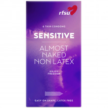 RFSU Sensitive Almost Naked Lateksittomat Kondomit 6 kpl  1