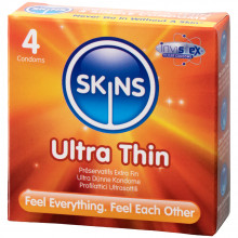 Skins Ultra Thin Ohuet Kondomit 4 kpl  1