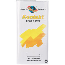 Worlds-best Kontakt Silky-Dry liukuvoiteettomat kondomit 10 kpl Tuotekuva 1