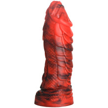 Creature Cocks Fire Dragon Red Scaly Punainen Silikonidildo 21 cm Tuotekuva 1