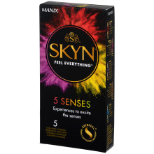 Skyn 5 Senses Lateksittomat Kondomit 5 kpl Kuva tuotepakkauksesta 1