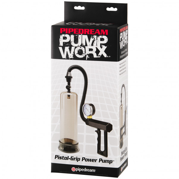 Pump Worx Pistol Grip Penispumppu Painemittarilla kuva tuotepakkauksesta 90