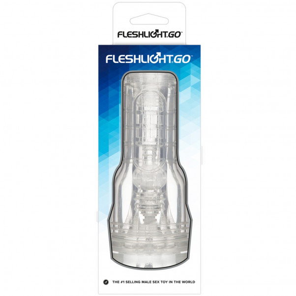 Fleshlight GO Torque Ice Läpinäkyvä Masturbaattori kuva tuotepakkauksesta 100