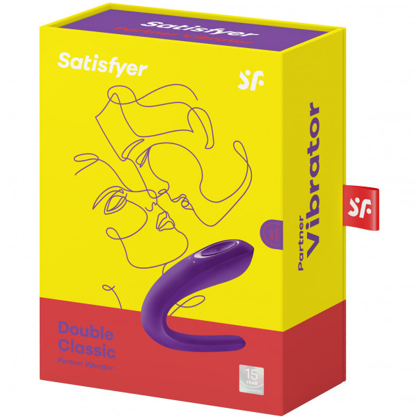 Satisfyer Double Classic Parivibraattori Kuva tuotepakkauksesta 90