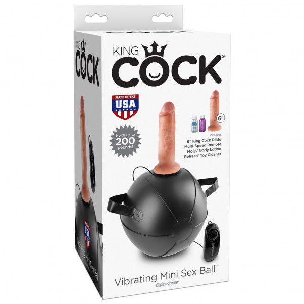 King Cock Vibrerende Mini Sex Ball med Dildo 15 cm