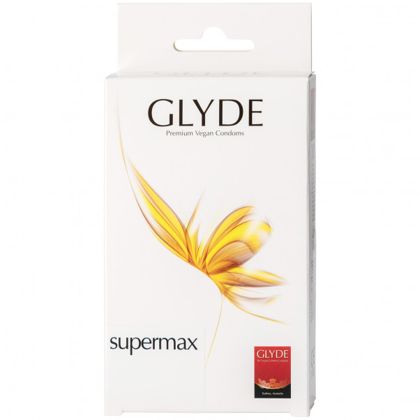 Glyde Supermax Vegaaniset Kondomit 10 kpl  1