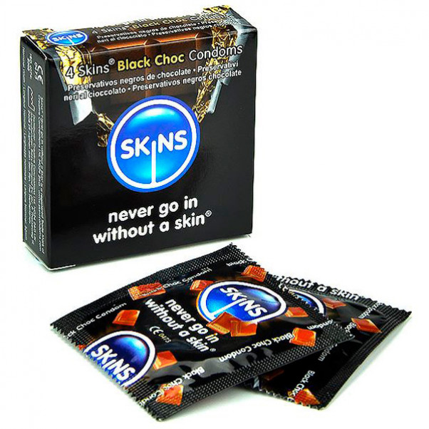 Skins Suklaanmakuiset Kondomit 4 kpl  1