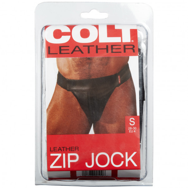 Mister B Colt Musta Nahkainen Jockstrap kuva tuotepakkauksesta 90