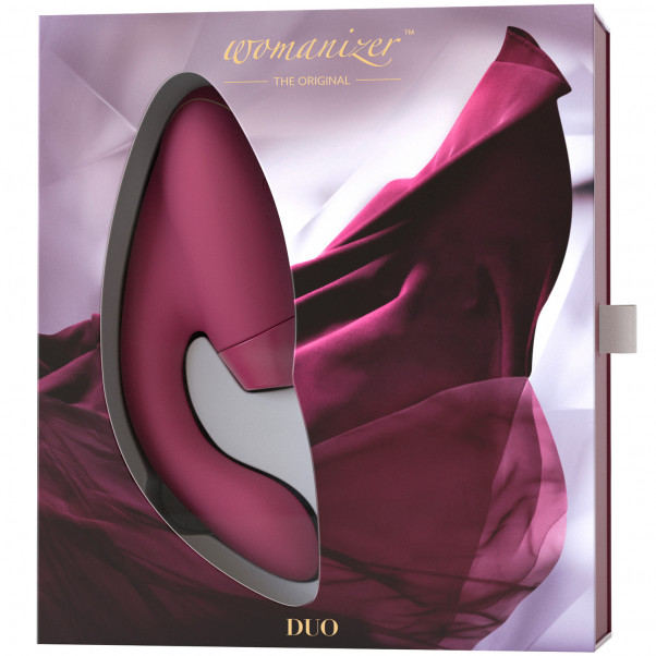 Womanizer Duo Klitoris- ja G-pistestimulaattori kuva tuotepakkauksesta 90