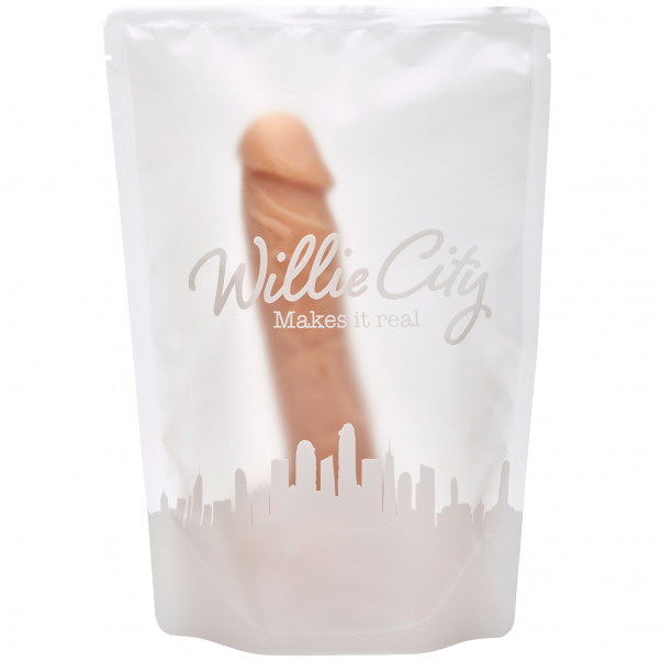 Willie City Luxe Aidonkaltainen Silikonidildo 21 cm  5