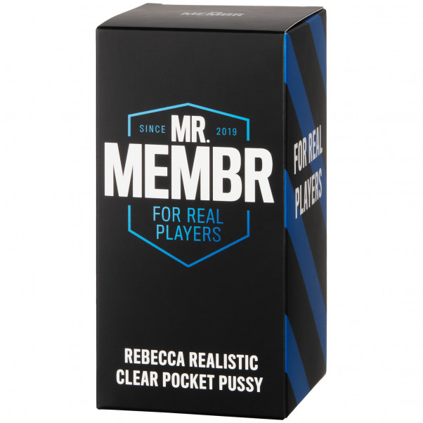 Mr. Membr Rebecca Realistic Clear Pocket Pussy  90