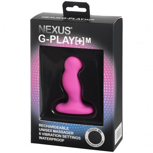 Nexus G-Play+ Keskikokoinen Pinkki Anaalivibraattori Kuva tuotepakkauksesta 90