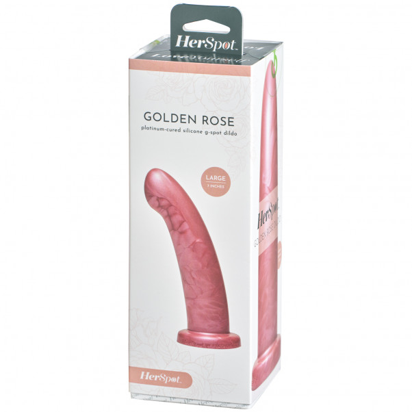 HerSpot Golden Rose Iso Dildo Kuva tuotepakkauksesta 90