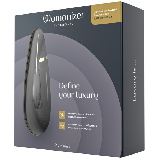 Womanizer Premium 2 Paineaaltokiihotin Kuva tuotepakkauksesta 90