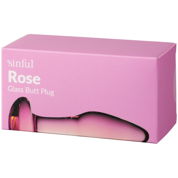 Sinful Rose Lasinen Anustappi Kuva tuotepakkauksesta 90
