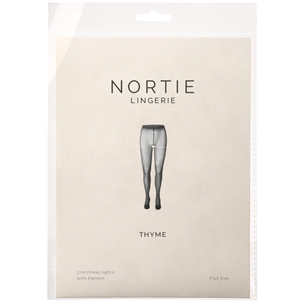 NORTIE Thyme Plus Size Haarattomat Kuviolliset Sukkahousut Kuva tuotepakkauksesta 90