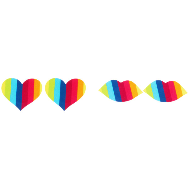 Nipplicious Rainbow Nipple Stickers Nännitarrat 4 kpl Tuotekuva 3