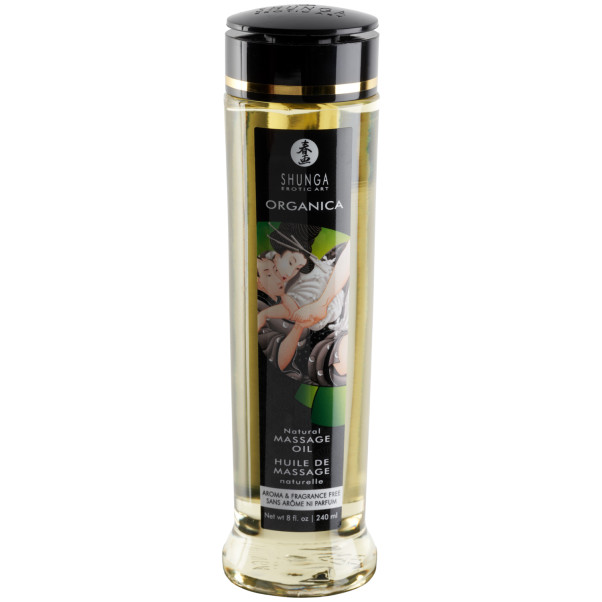 Shunga Organica Sensual Hierontaöljy 240 ml Kuva tuotepakkauksesta 90