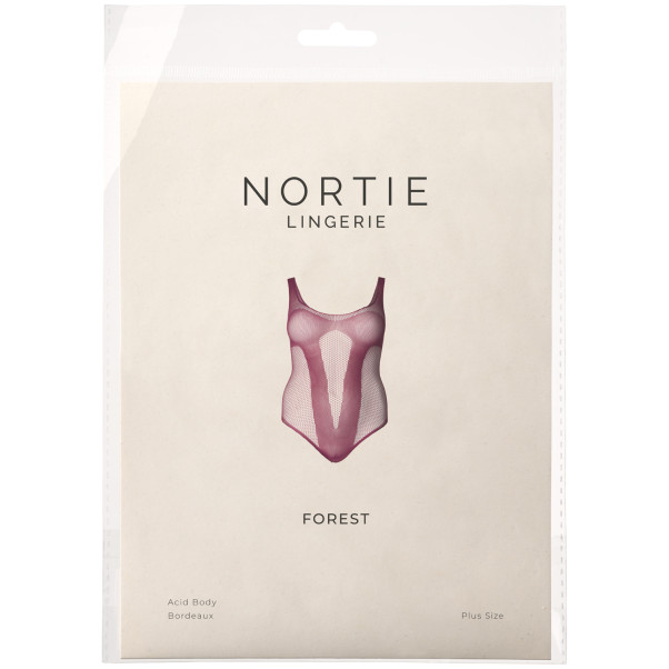 NORTIE Forest Acid Plus Size Viininpunainen Body Kuva tuotepakkauksesta 90